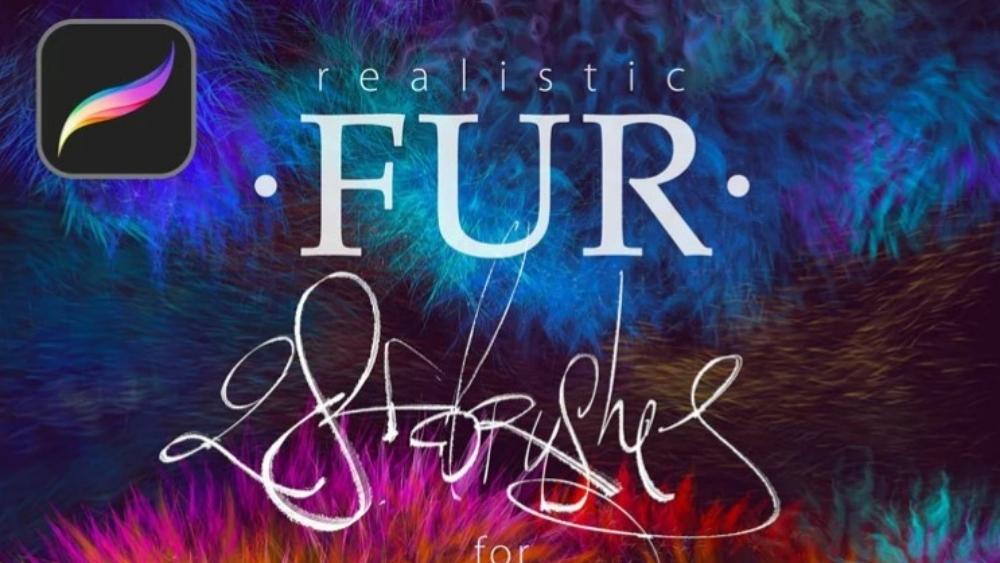 Procreate Fur Brush - 28 Realistic Fur Brushes for Procreate