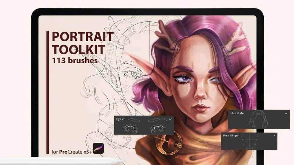 Procreate Hair Brushes 11