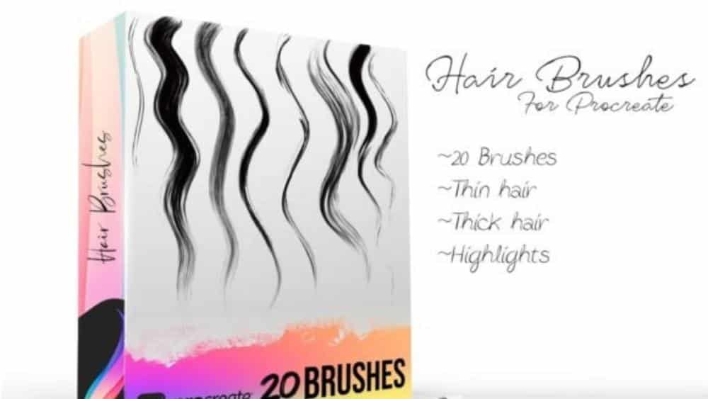 Procreate Hair Brushes 12