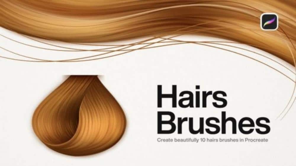 Procreate Hair Brushes - 6