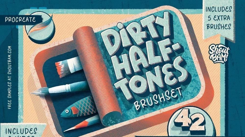 Procreate Halftone Brushes 2