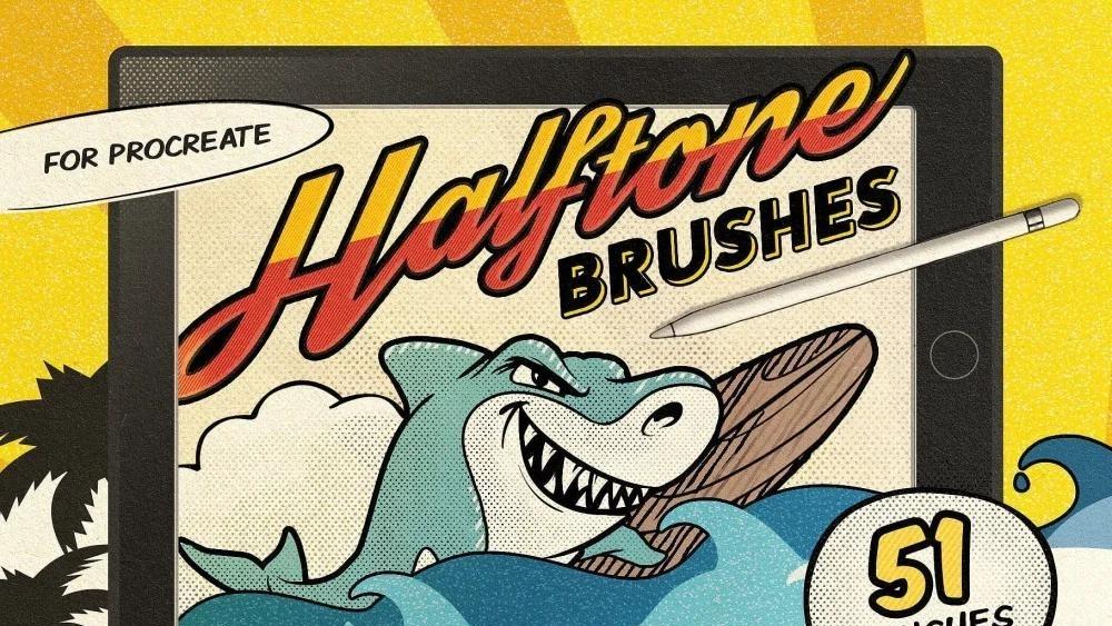 Procreate Halftone Brushes 5