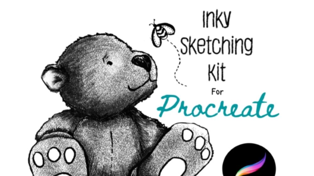 Procreate Inky Sketch Kit - Procreate Inking Brushes