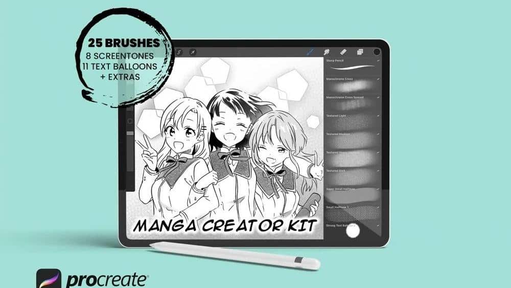 Procreate Manga Brushes 3