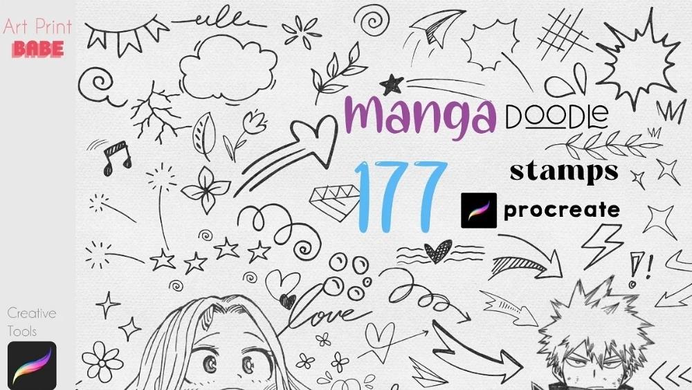Procreate Manga Stamps - 15