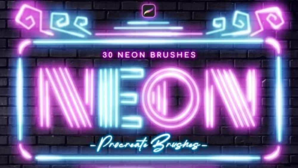 Procreate Neon Brush 2