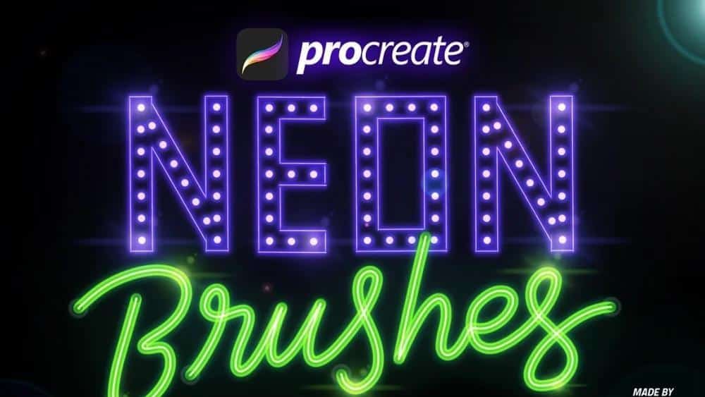 Procreate Neon Brush 6