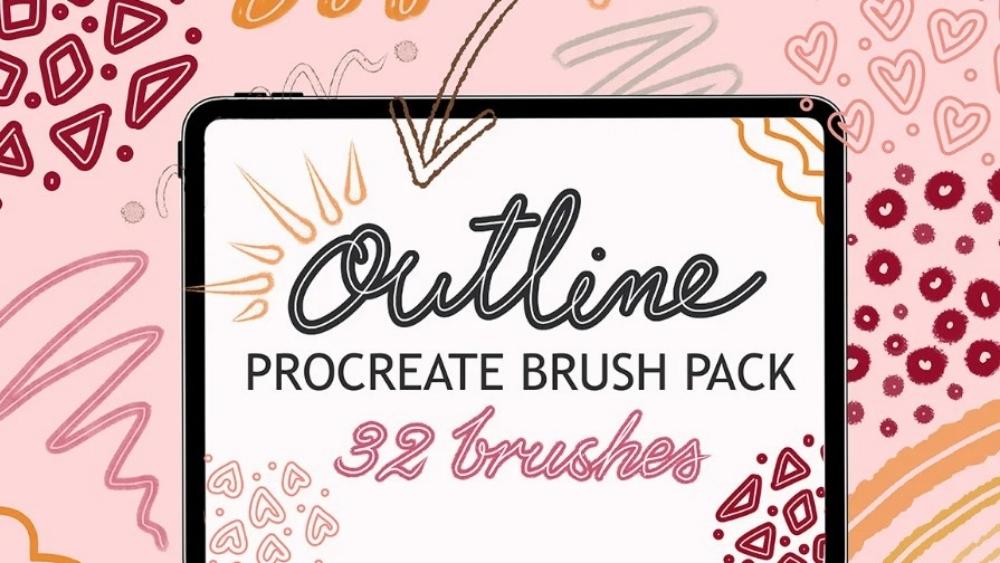 free outline brushes for procreate