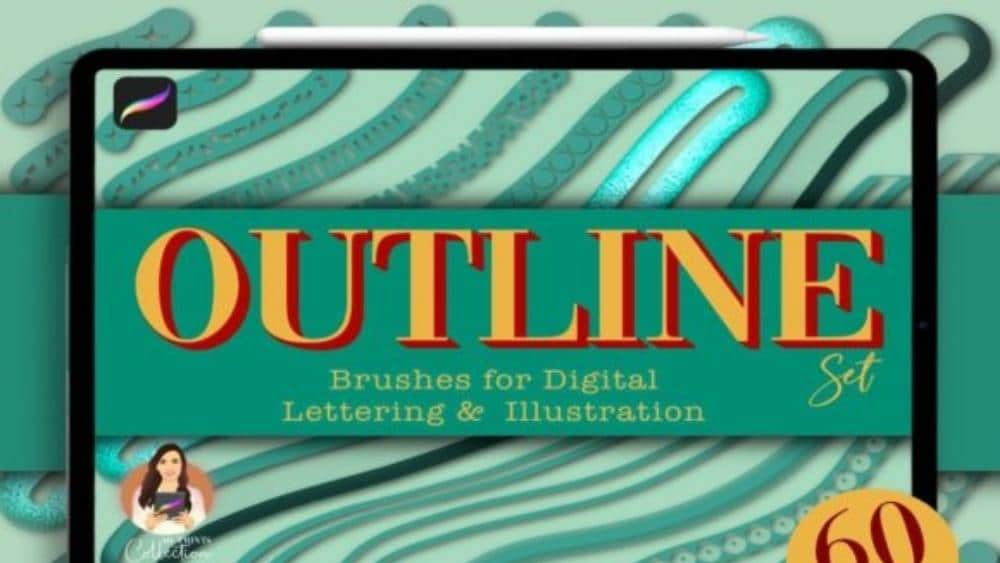 Procreate Outline Brush 7