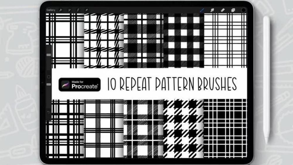 Procreate Pattern Brushes - 8