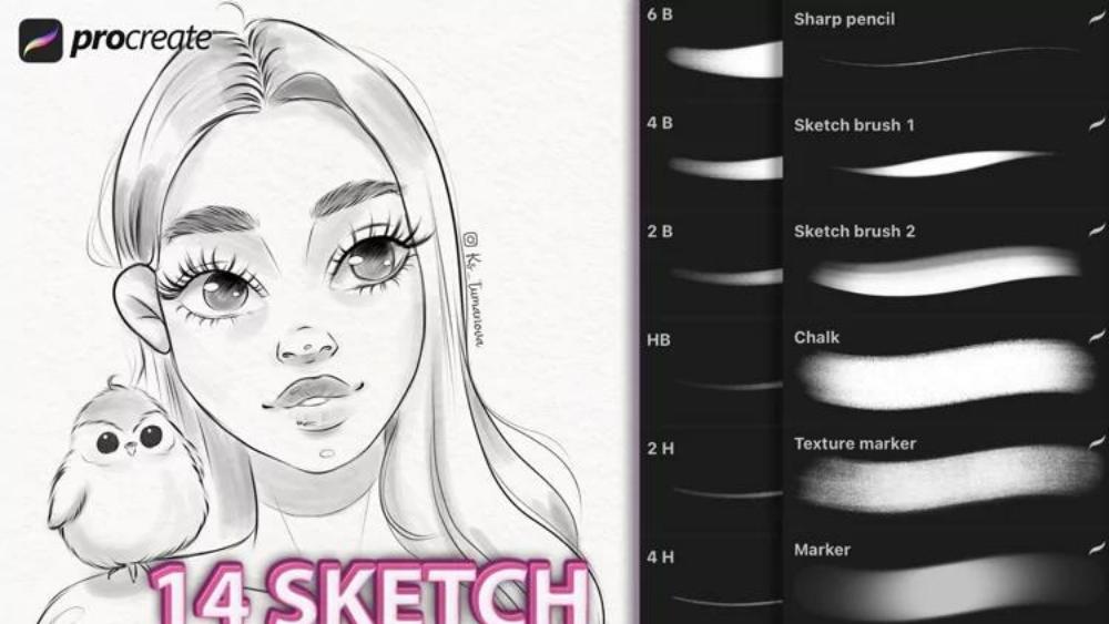 Procreate Sketch Brushes - 4