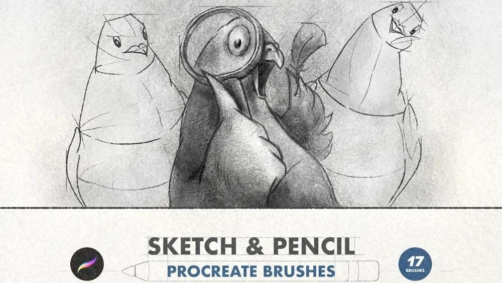 Procreate Sketch & Pencil Brushes - 5