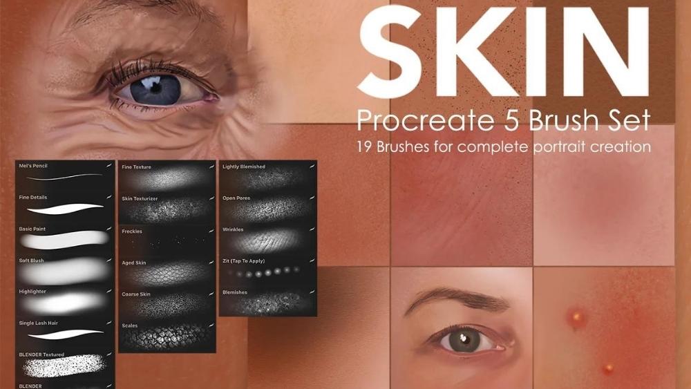 Procreate Skin Brushes - 1