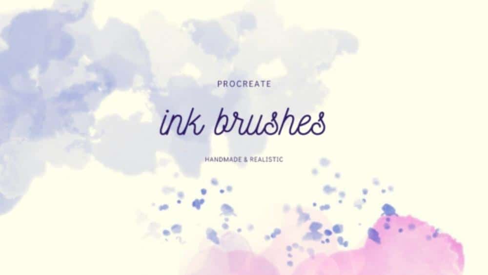 Realistic Procreate Ink Brush Set - Procreate Inking Brushes