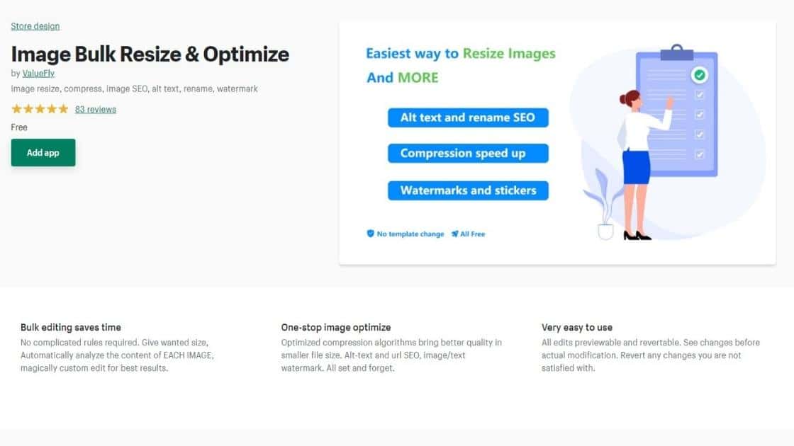 Shopify Image Resizer - Image Bulk Resize And Optimize