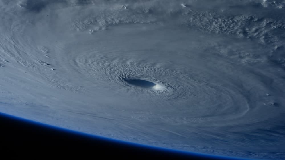 Sky and Weather: Giant Hurricane Space