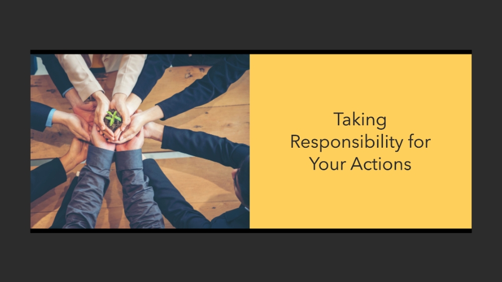 Taking Responsibility for Your Actions Blog Banner