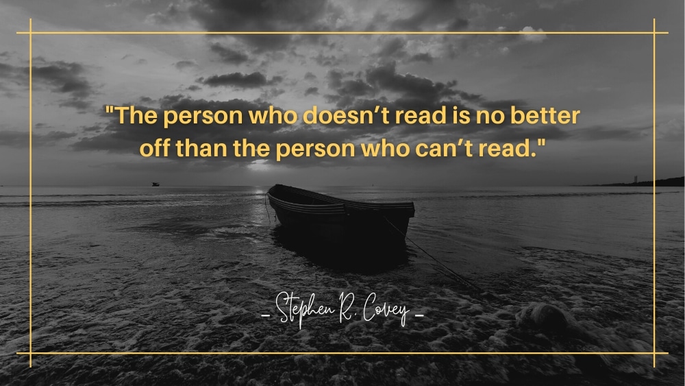 The person who doesnt read is no better off than the person who cant read