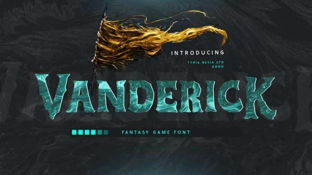 Vanderick Fantasy Game Font