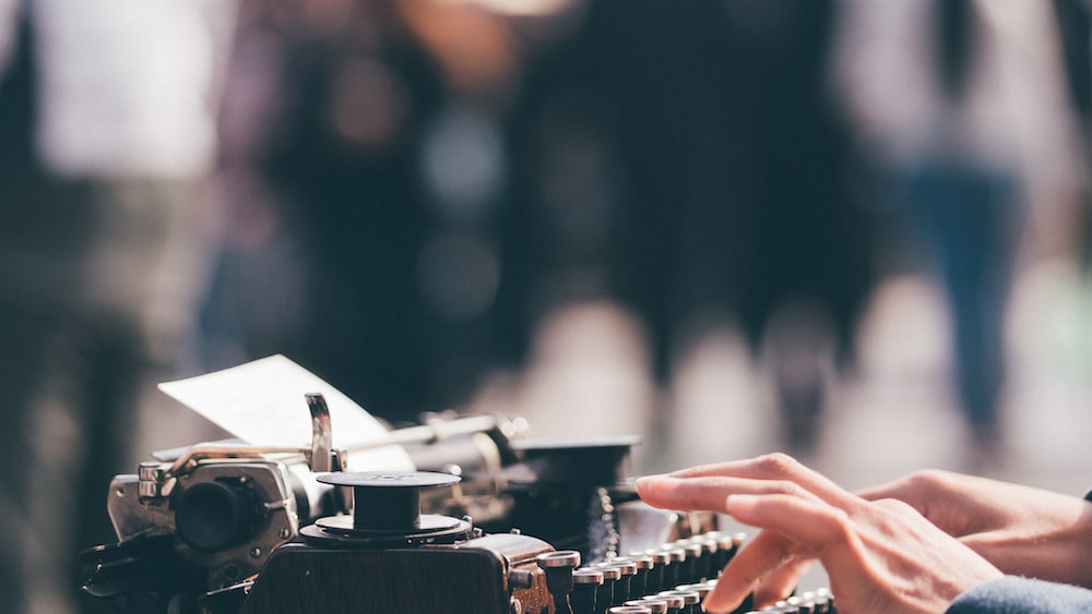 Vintage Typewriter for Mindfulness Writing Prompts