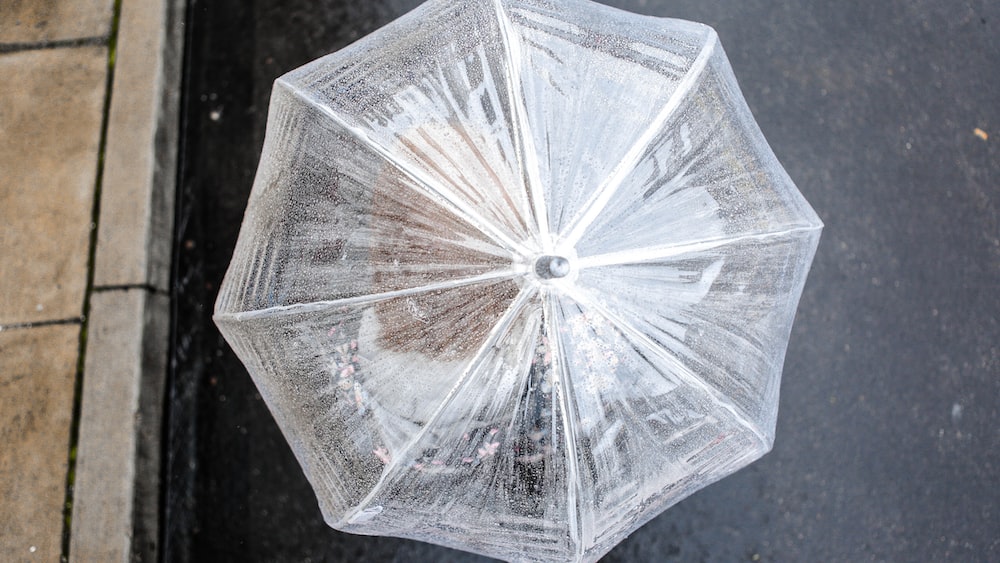 Visualizing the RAIN Method: Rain on Clear Plastic Umbrella