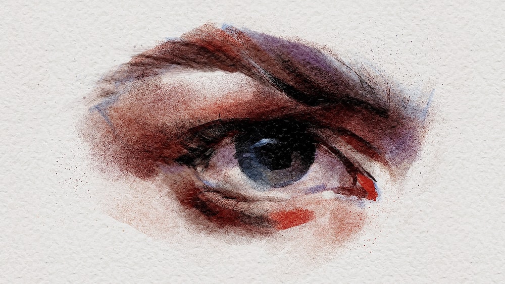 Watercolor Procreate Art: Woman's Eye